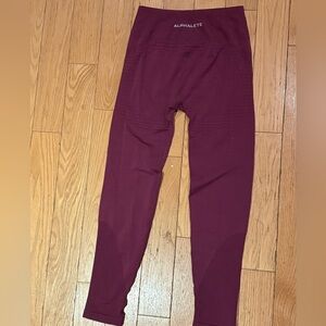 Alphalete Burgundy Leggings